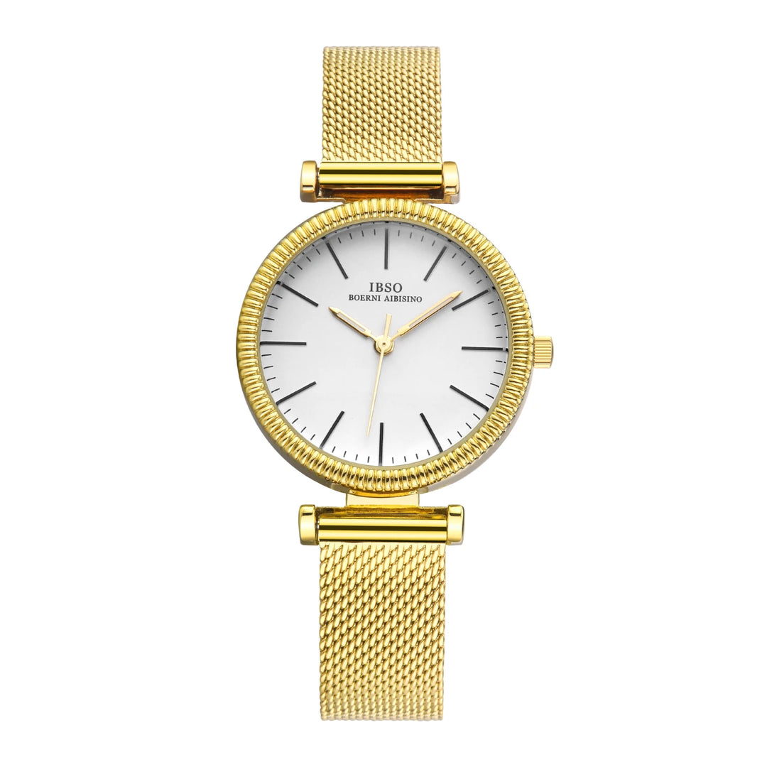 IBSO Women Wholesale 2022 New Quartz Watches Luxury Simple Watch Ladies 3ATM Waterproof Japanese Quartz Movement Luminous Hands