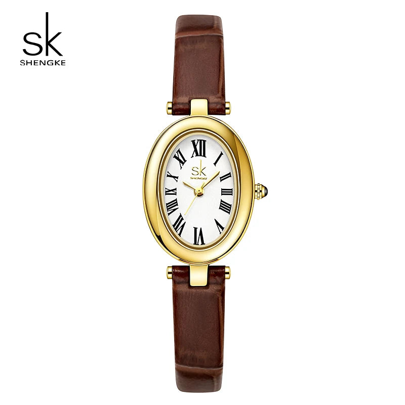Shengke New Arrival Women's Watches Top Brand Ladies Quartz Wristwatches Original Styles Luxury Female Best Gifts Clock