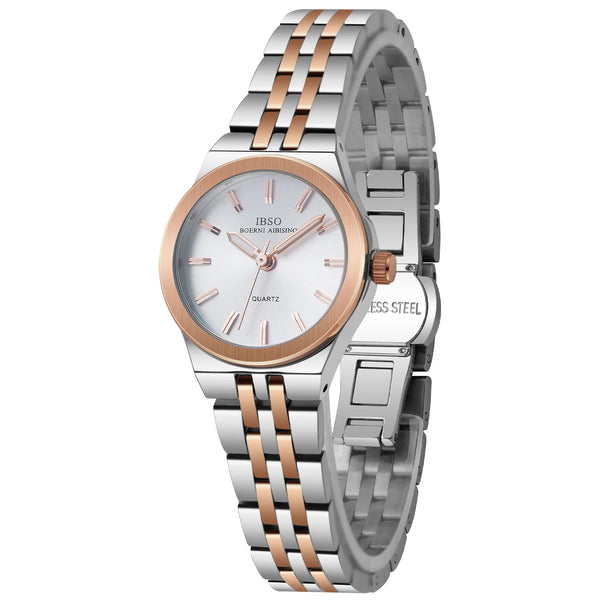 Ibso 2026 women quartz stainless steel strap watch luminous hands dial 5 colors japanese movement s1130l