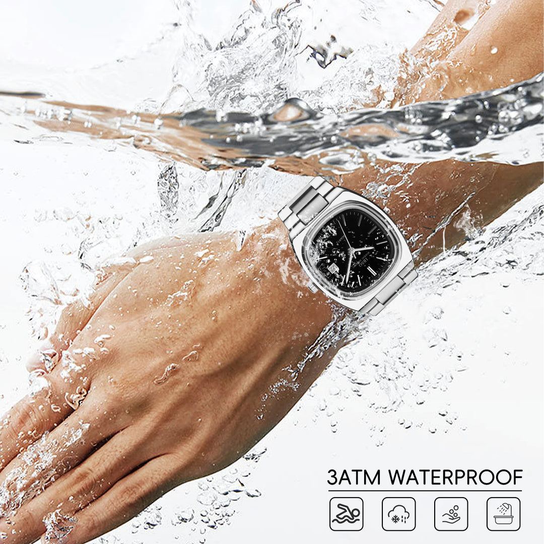 IBSO Luxury Men's Watch 3ATM Hot Selling Wholesale Price Japan Movement Calendar Function Adjustable Stainless Steel Strap