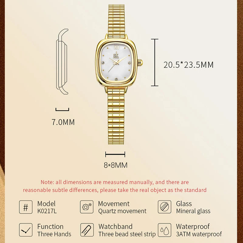 Shengke Fashion Elegant Women's Quartz Watches Top Brand Woman's Wristwatches Hot Sales Female Best Gifts Clock for Wife ,Family