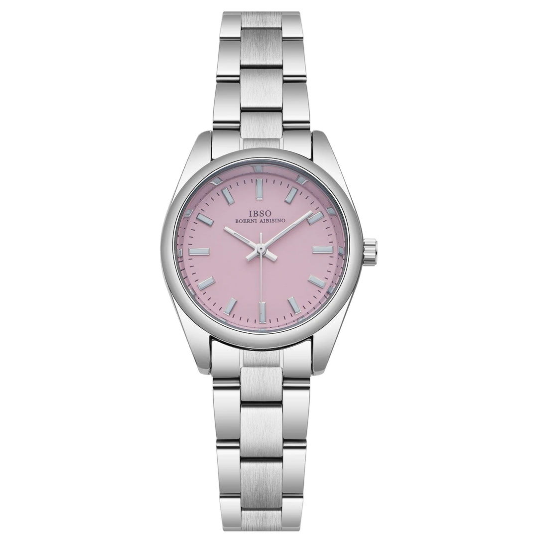 IBSO 2026 New Women Stainless Steel Watches 3ATM Waterproof Luminous Hands Dials Small Luxury Style Women Gift For Christmas