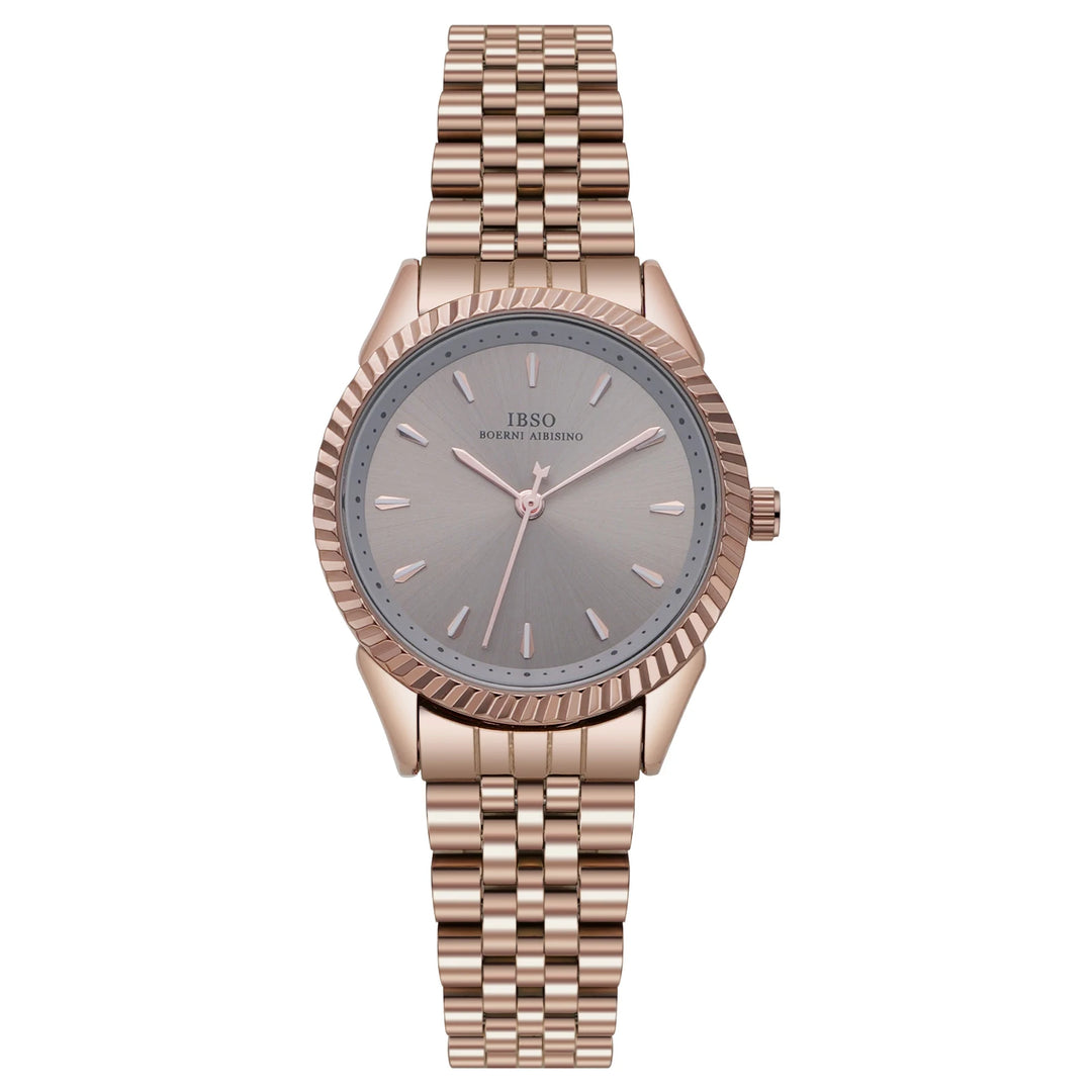 IBSO Women Wholesale 2026 Japanese Quartz Movement Quartz Watches Luxury Stainless Steel Band 3ATM Waterproof Luminous Hands