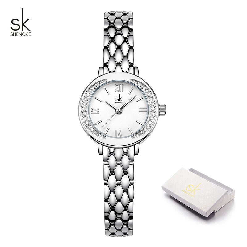Shengke New Fashion Style Ladies Watches Top Brand Women's Quartz Wristwatches New Original Design Female Best Gifts Clock