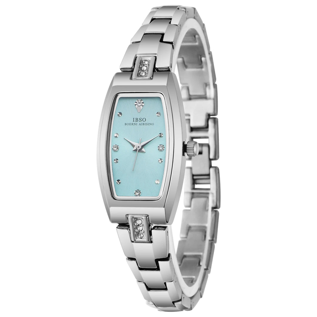 IBSO 2025 New Arrival Women Watch Irregular Case Elegant Bracelet 3ATM Waterproof Stainless Steel Strap Multi Colors Options
