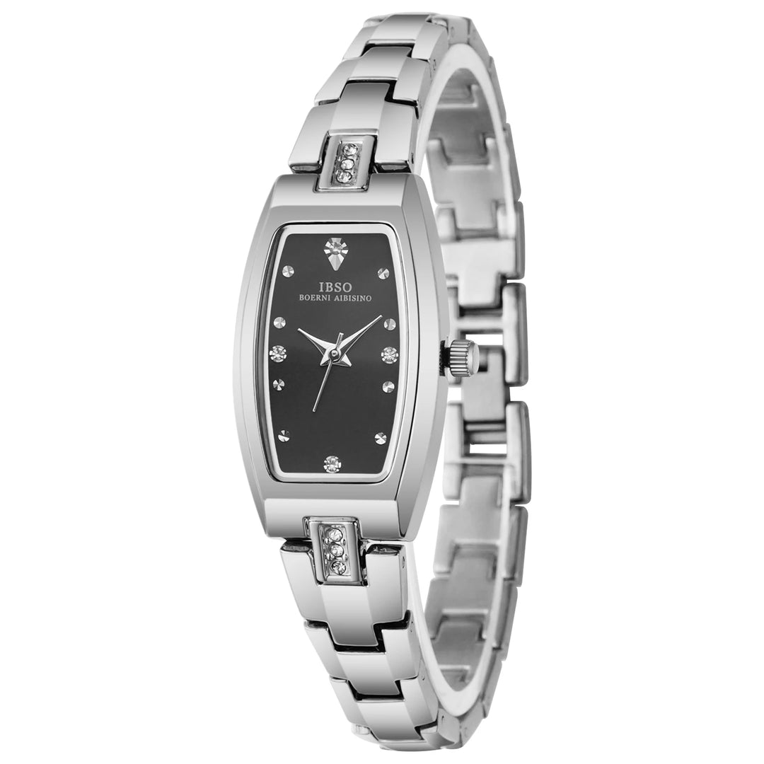 IBSO 2025 New Arrival Women Watch Irregular Case Elegant Bracelet 3ATM Waterproof Stainless Steel Strap Multi Colors Options