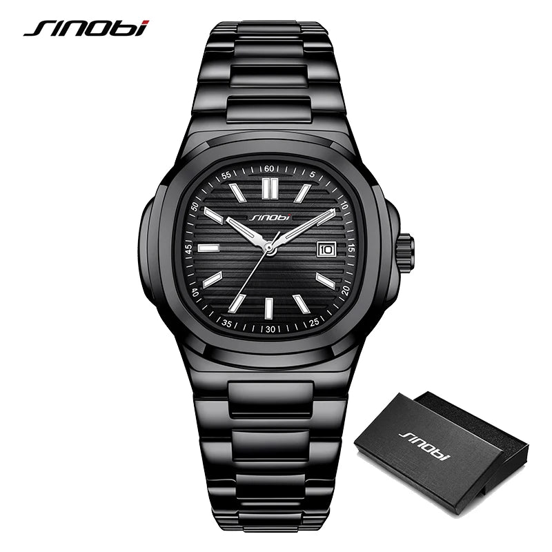 SINOBI New Design Men's Quartz Watches Original Styles Ladies Wristwacthes Top Brand Male Best Gifts Clock Dropshipping