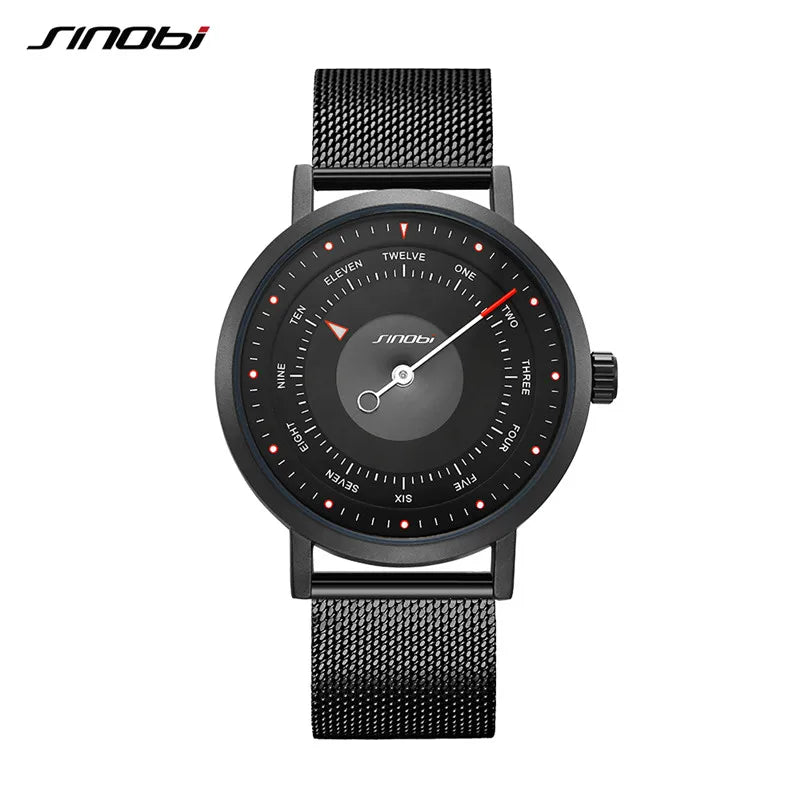 SINOBI Hot Fashion Men's Creative Sports Watches Male Clock Casual Military Luminous Waterproof Quartz WristWatches Dropshipping