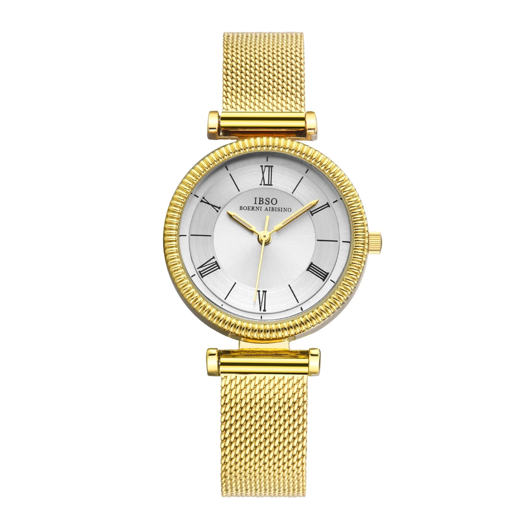 IBSO 8 MM Ultra-Thin Wrist Women Watches Luxury Female Clock Fashion Montre Femme 2022 Ladies Quartz Watch Relogio Feminino