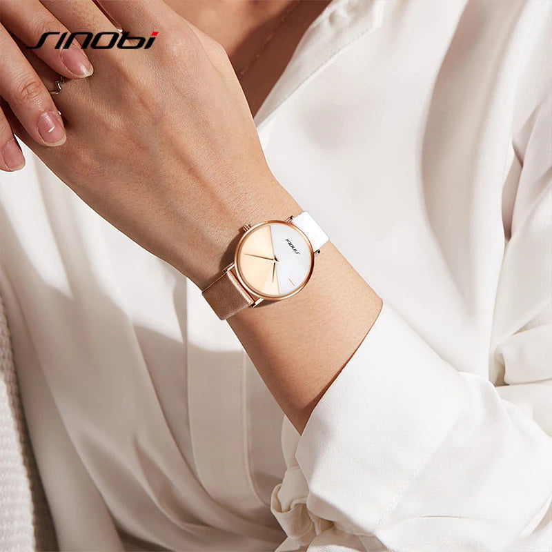 SINOBI Fashion Women's Watches Original Brand Ladies Quartz Wristwatches Top Brand Woman Best Gifts Female Clock  Montre Femme