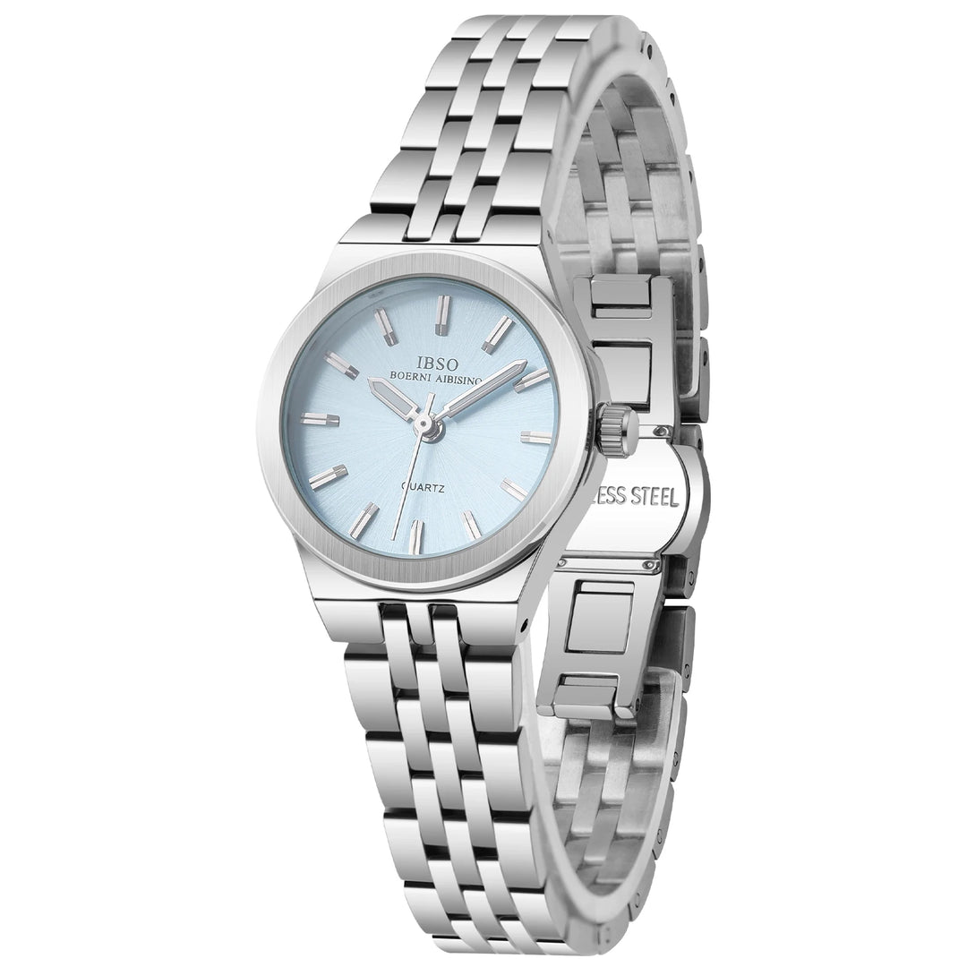 IBSO 2026 Women Quartz Stainless Steel Strap Watch Luminous Hands Dial 5 Colors Japanese Movement S1130L