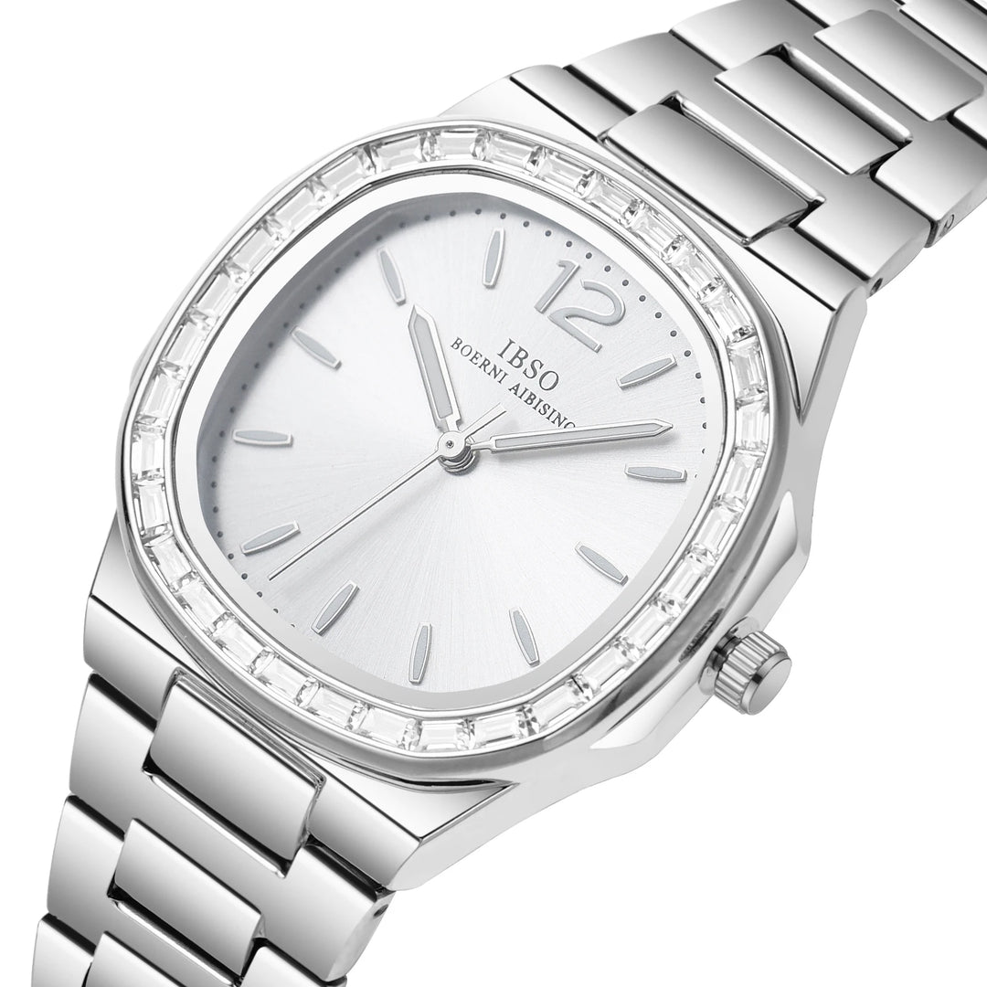 IBSO 2026 Women Quartz Watch 3ATM Waterproof Stainless Steel Strap Luxury Stylish Model Luminous Hands