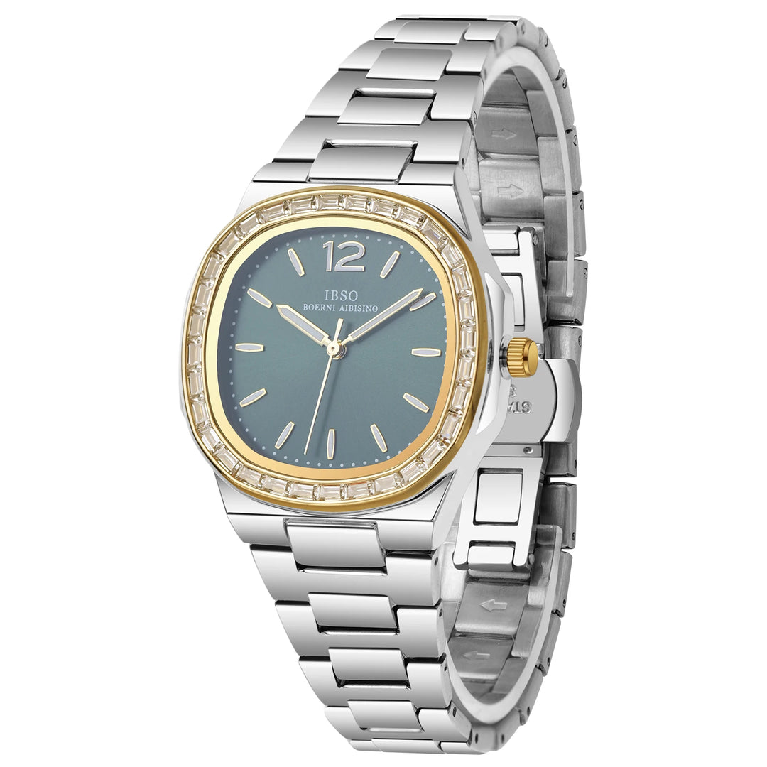 IBSO 2026 Women Quartz Watch 3ATM Waterproof Stainless Steel Strap Luxury Stylish Model Luminous Hands