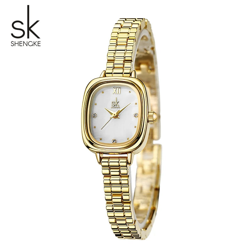 Shengke Fashion Elegant Women's Quartz Watches Top Brand Woman's Wristwatches Hot Sales Female Best Gifts Clock for Wife ,Family