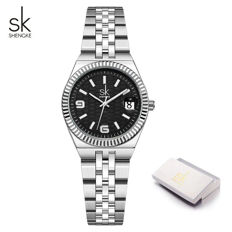 Shengke Original Design Ladies Quartz Wristwatches Top Luxury Women's Watches Fashion Style Woman's Best Gifts Clock