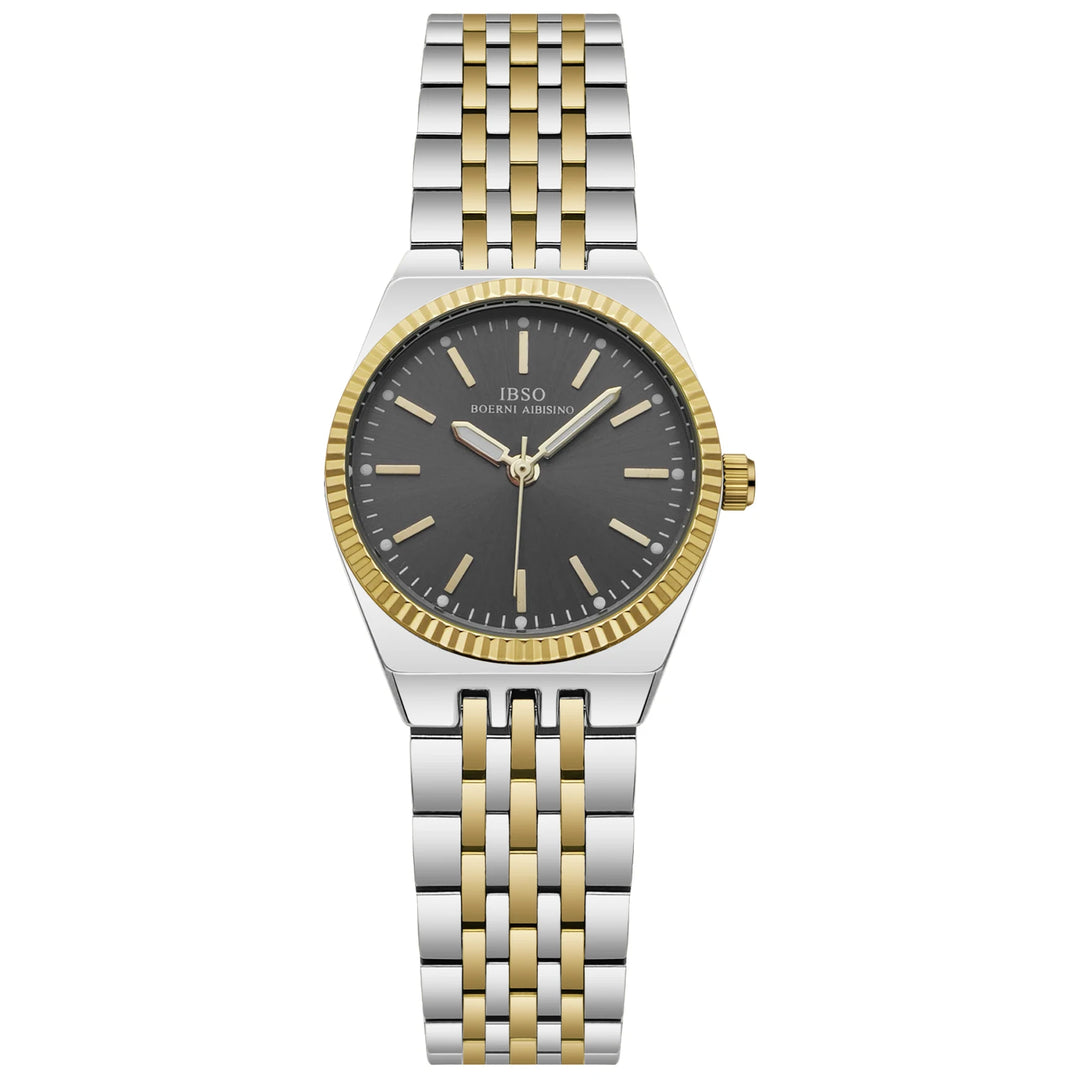 IBSO 2026 New Women Arrival Quartz Watches Alloy Case 3ATM Waterproof Luminous Hands Stainless Steel Strap And Back Cover
