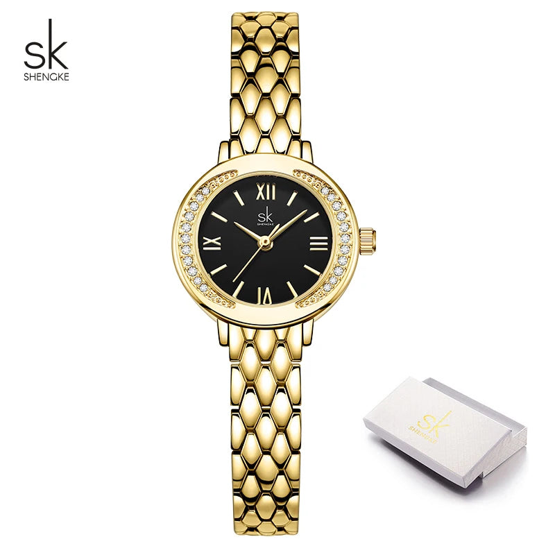 Shengke New Fashion Style Ladies Watches Top Brand Women's Quartz Wristwatches New Original Design Female Best Gifts Clock