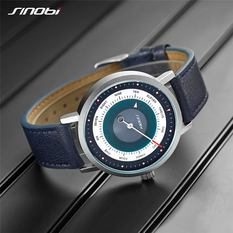 SINOBI Hot Fashion Men's Creative Sports Watches Male Clock Casual Military Luminous Waterproof Quartz WristWatches Dropshipping