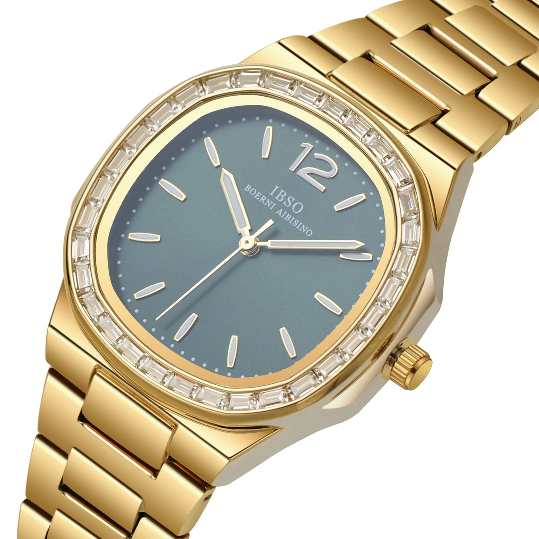 IBSO 2026 Women Quartz Watch 3ATM Waterproof Stainless Steel Strap Luxury Stylish Model Luminous Hands