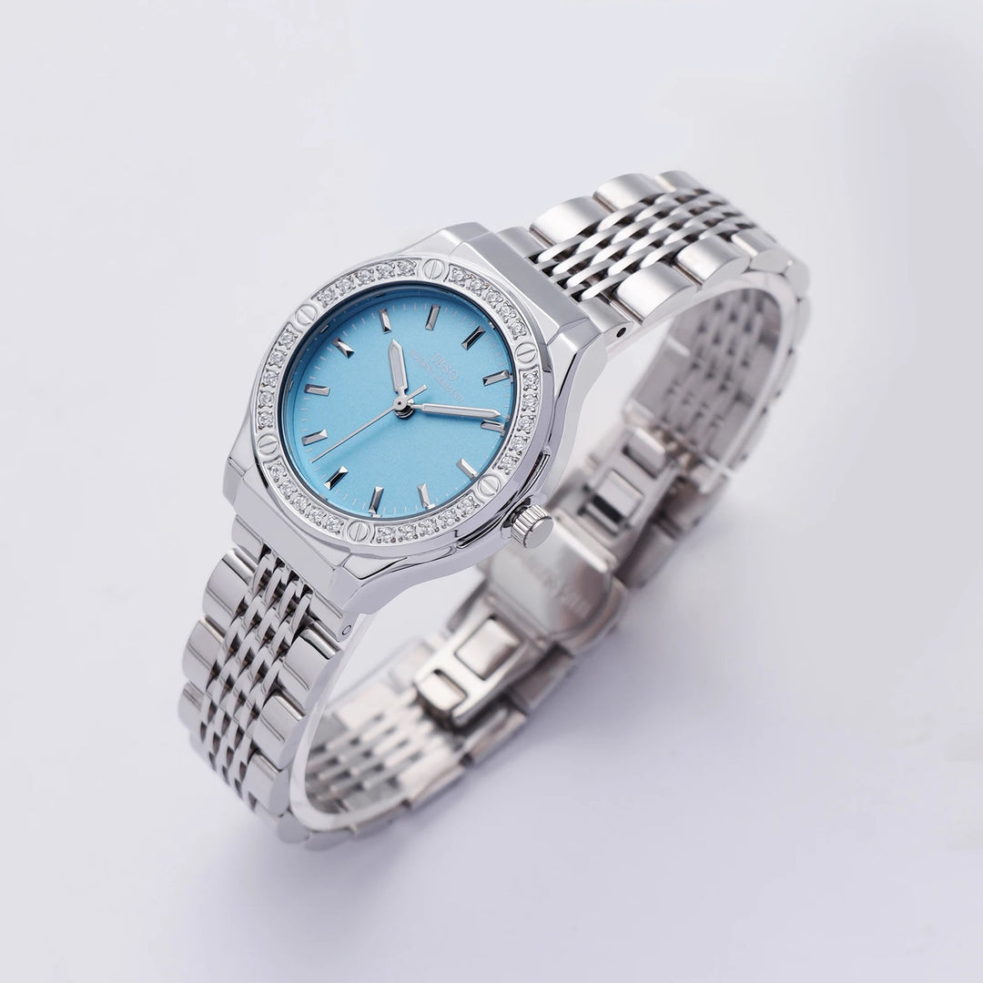 IBSO Women Luxury Quartz Watch 3ATM Japanese Quartz Movement Stainless Steel Strap For Ladies Watch 9686# New Fashion