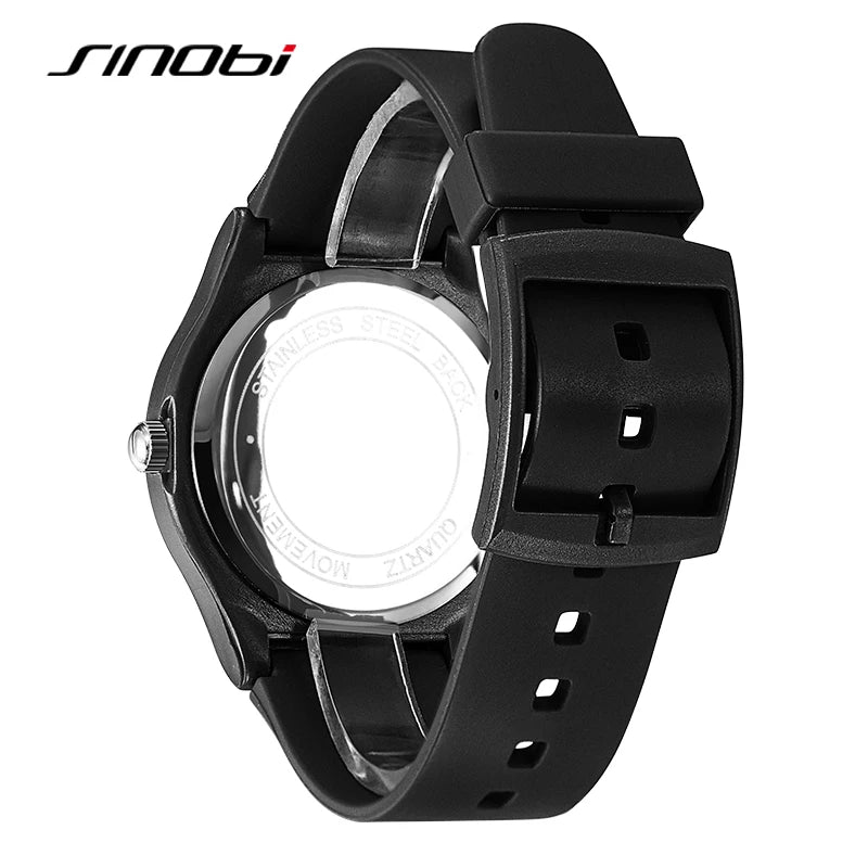 SINOBI Creative Design Men's Watches Fashion Colorful Watch Dial Original Top Mans Quartz Wristwatches Luxury Best Gifts Clock