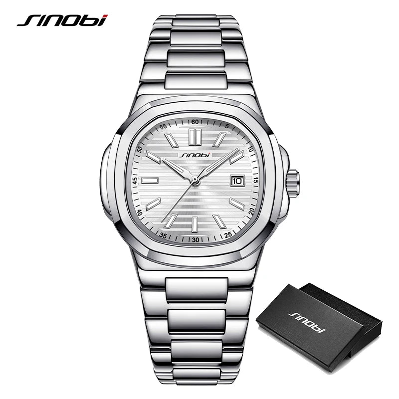 SINOBI New Design Men's Quartz Watches Original Styles Ladies Wristwacthes Top Brand Male Best Gifts Clock Dropshipping