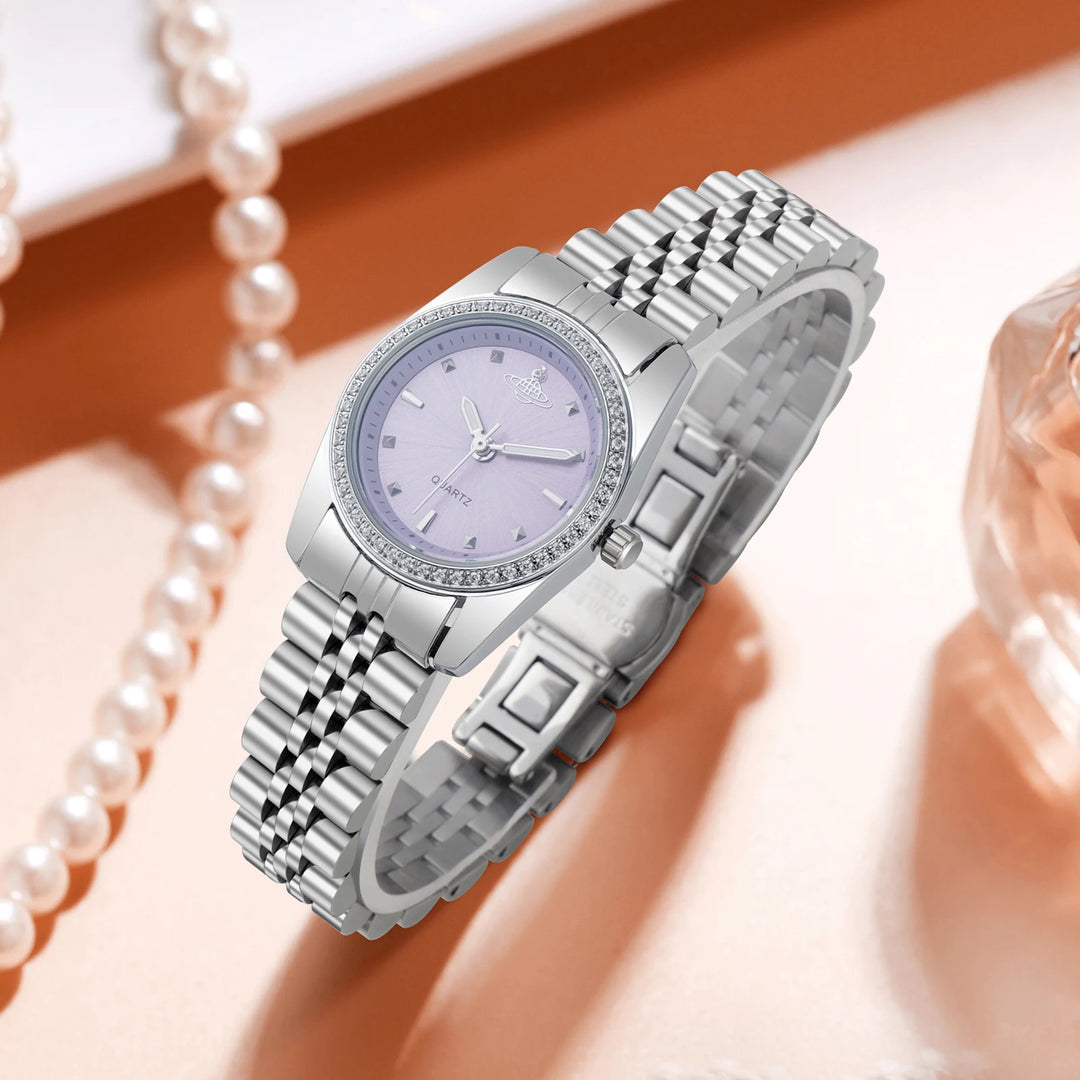IBSO 2026 New Women Quartz Watches Luminous Hands Stainless Steel Strap Japanese Quartz Movement 3ATM Waterproof Watch Ladies