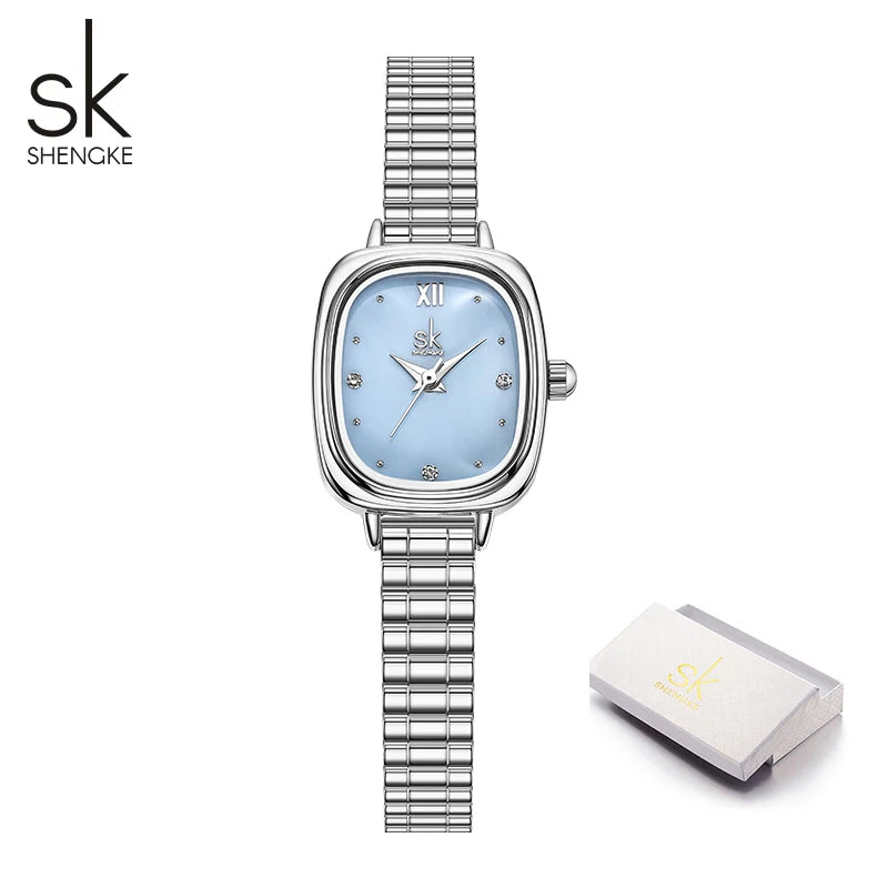 Shengke Fashion Elegant Women's Quartz Watches Top Brand Woman's Wristwatches Hot Sales Female Best Gifts Clock for Wife ,Family