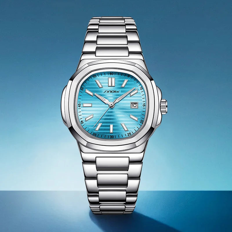 SINOBI New Design Men's Quartz Watches Original Styles Ladies Wristwacthes Top Brand Male Best Gifts Clock Dropshipping
