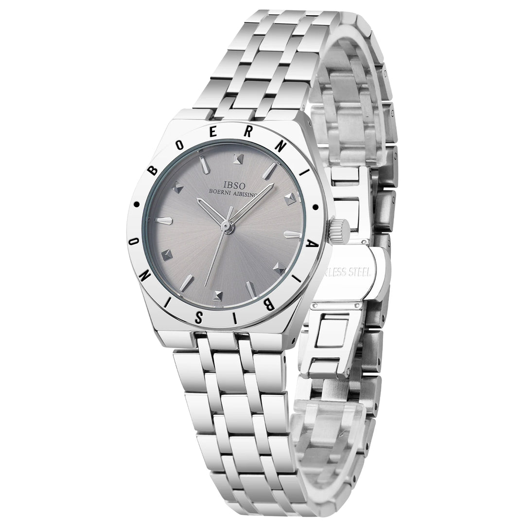 IBSO New Arrival 2026 Stainless Steel Strap Special Hour Hands 3ATM Waterproof Japan Movement S1108L