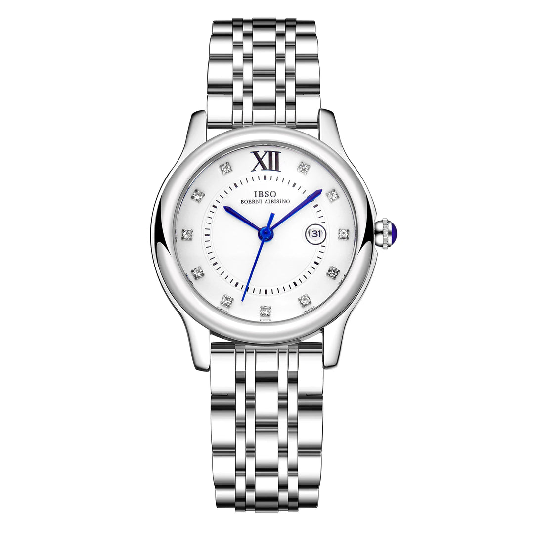 IBSO 2026 New Ladies Luxury Style Quartz Watches Super Simple Stainless Steel Strap Waterproof Dial Waterproof 30 Fashion Style