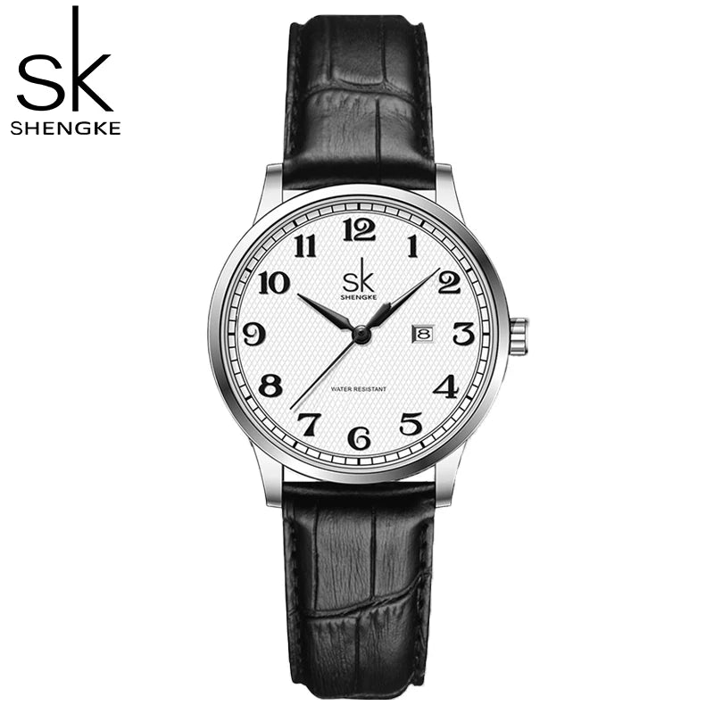 Shengke Fashion Diamond Woman Watches Green Dial Beauty Women Quartz Wristwatches Original Design Ladies Clock Relogio Feminino