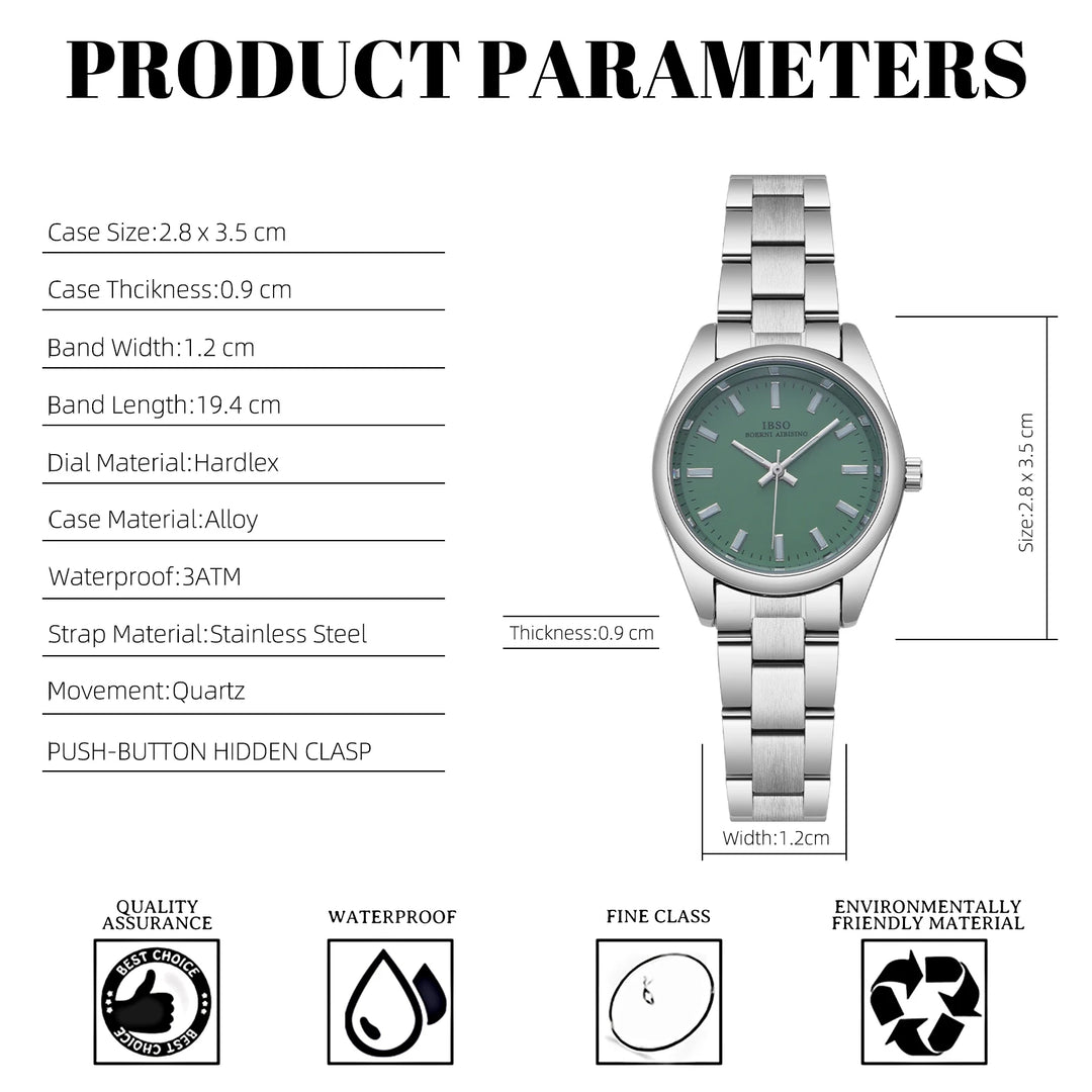 IBSO Women Wholesale 2026 New Quartz Watches Luxury Simple Watch Ladies 3ATM Waterproof Japanese Quartz Movement Luminous Hands
