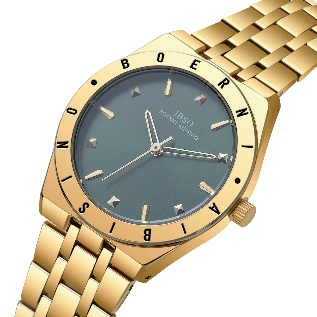 IBSO New Arrival 2026 Stainless Steel Strap Special Hour Hands 3ATM Waterproof Japan Movement S1108L
