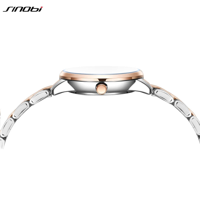 SINOBI New Design Women's Watches Elegant Style Ladies Quartz Wristwatches Top Luxury Girls Gifts Clock Fashion Dresses Watch