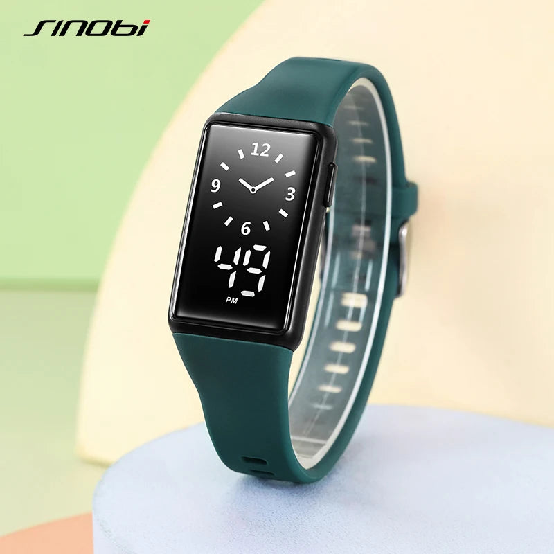 SINOBI Fashion Outdoor Sports Watch Woman Multifunction Watches Calender Clock  3Bar Waterproof Digital Watch Laides Gifts Watch