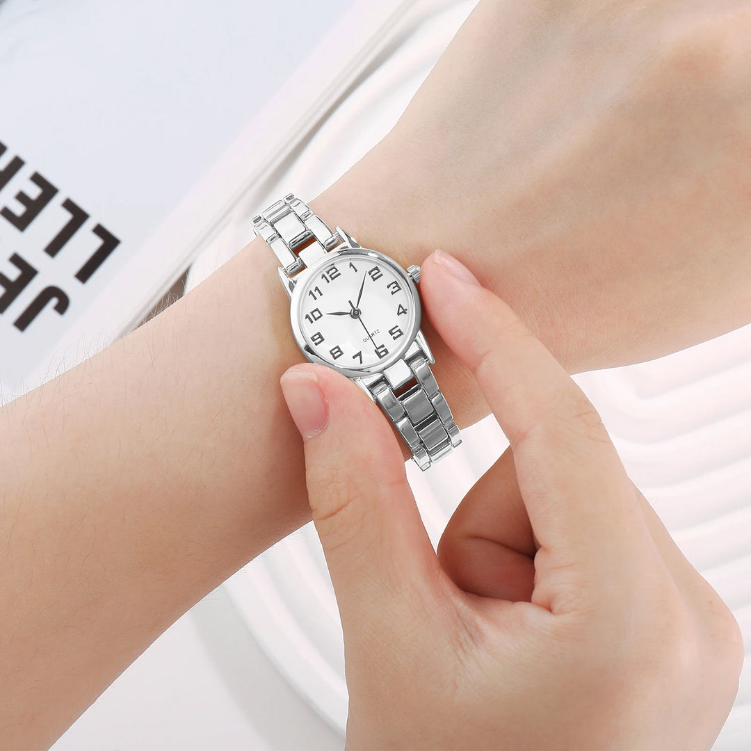IBSO Cheap Top Brand Women Luxury Gold Watch Necklace Set Female Jewelry Set Fashion Creative Crystal Quartz Watch Lady's Gift