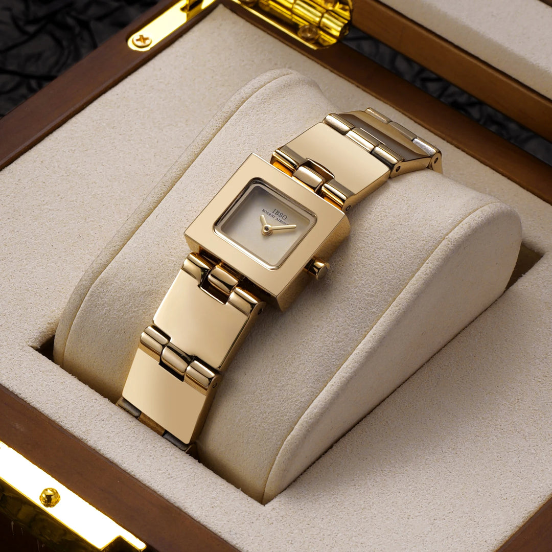 IBSO 2025 Luxury Women Quartz Watch 3ATM Waterproof Lady WristWatches Seiko Movement Stainless Steel Strap Alloy Case S1052L