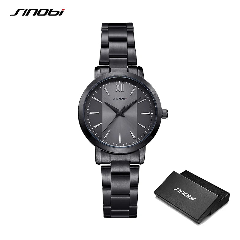 Sinobi Fashion Women's Watches Original Design Elegant Woman Quartz Wristwatches Best Gifts Clock for Wife Relogio Feminino