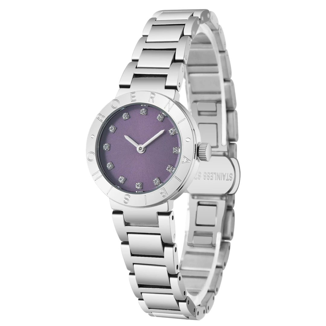 IBSO Women Round Stylish 2026 Quartz Watch 3ATM Waterproof Original Japan Movement Stainless Steel Strap S1039L