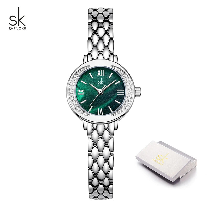 Shengke New Fashion Style Ladies Watches Top Brand Women's Quartz Wristwatches New Original Design Female Best Gifts Clock