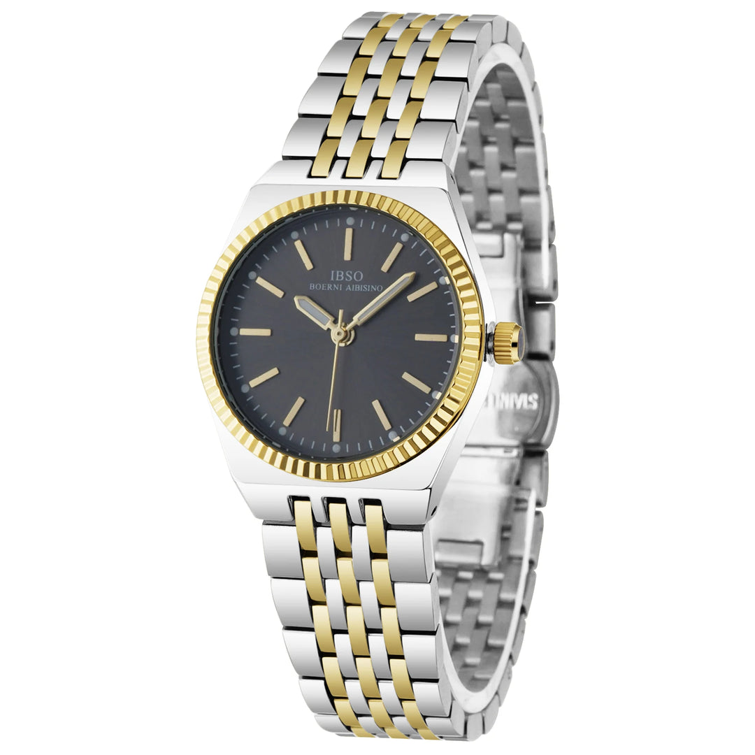 IBSO 2026 New Women Arrival Quartz Watches Alloy Case 3ATM Waterproof Luminous Hands Stainless Steel Strap And Back Cover