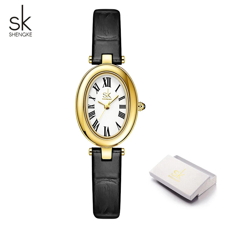 Shengke New Arrival Women's Watches Top Brand Ladies Quartz Wristwatches Original Styles Luxury Female Best Gifts Clock
