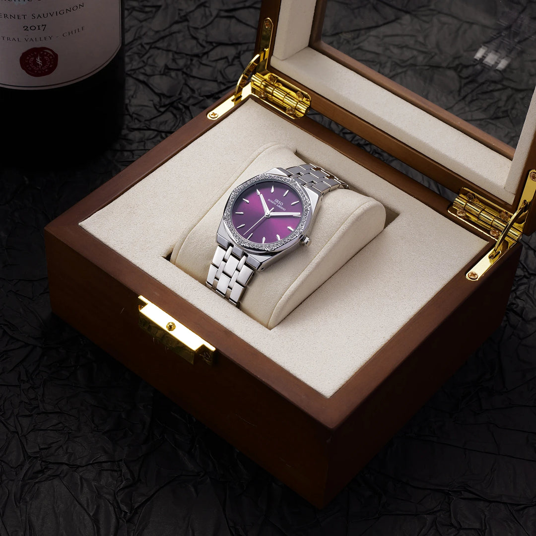 IBSO 2026 New Women Quartz Watch 3ATM Waterproof Stainless Steel Strap Japan Movement Luminous Hands And Dials S1109L