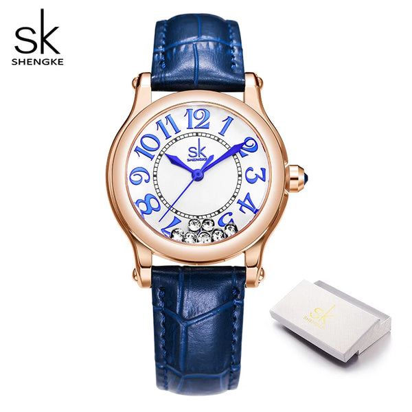 Shengke top brand ladies quartz wristwatches diamond woman's watches original fashion women's best gifts clock montre femme