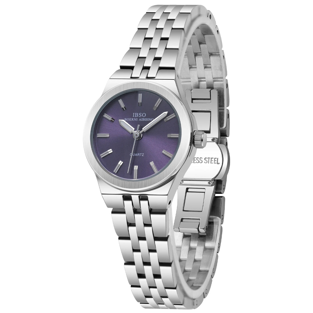 IBSO 2026 Women Quartz Stainless Steel Strap Watch Luminous Hands Dial 5 Colors Japanese Movement S1130L