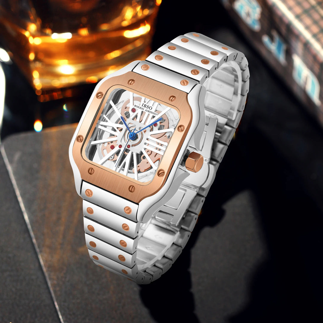 IBSO Men Luxury Watches 2026 New Arrival Style Classical 3ATM Waterproof Stainless Steel Band Original Movement