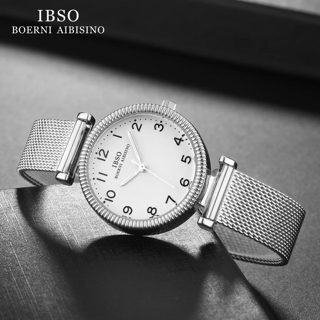 IBSO 8 MM Ultra-Thin Wrist Women Watches Luxury Female Clock Fashion Montre Femme 2022 Ladies Quartz Watch Relogio Feminino