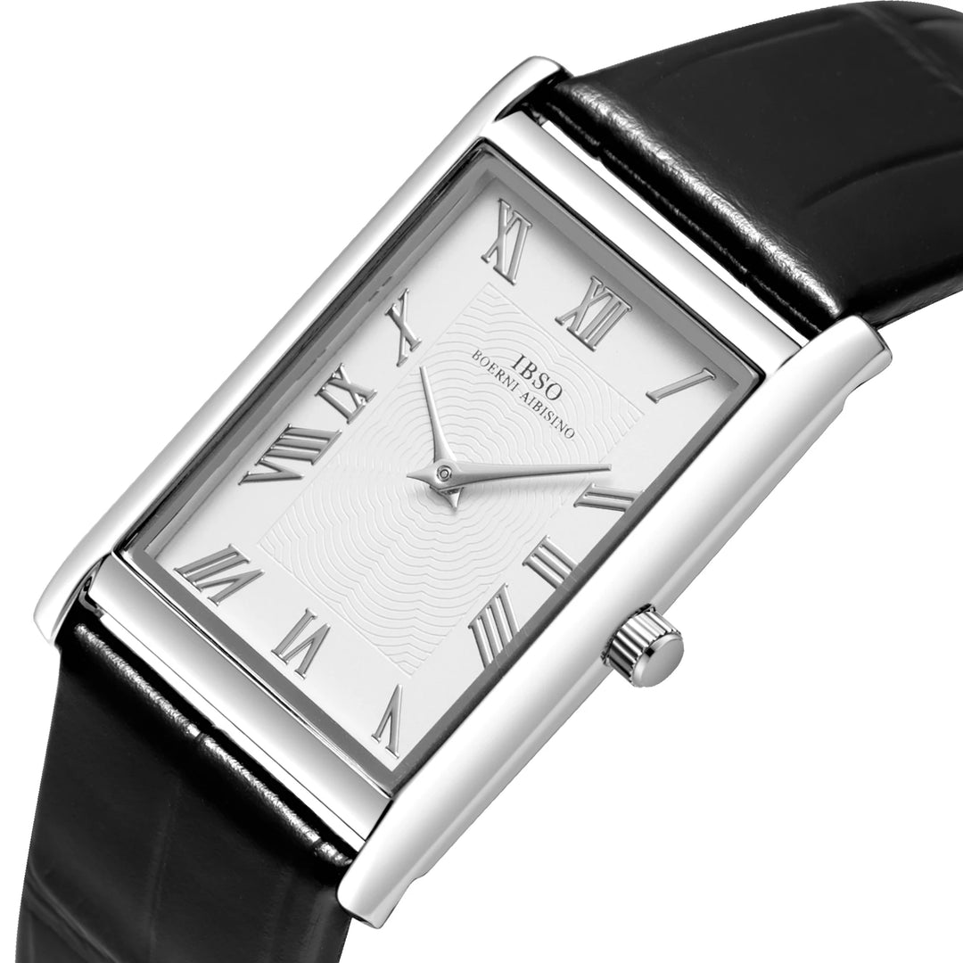 IBSO 2026 Unisex Japan Movement Watch Luxury Genuine Leather Strap 3ATM Waterproof Quartz Watches Hot Selling Unisex Clock
