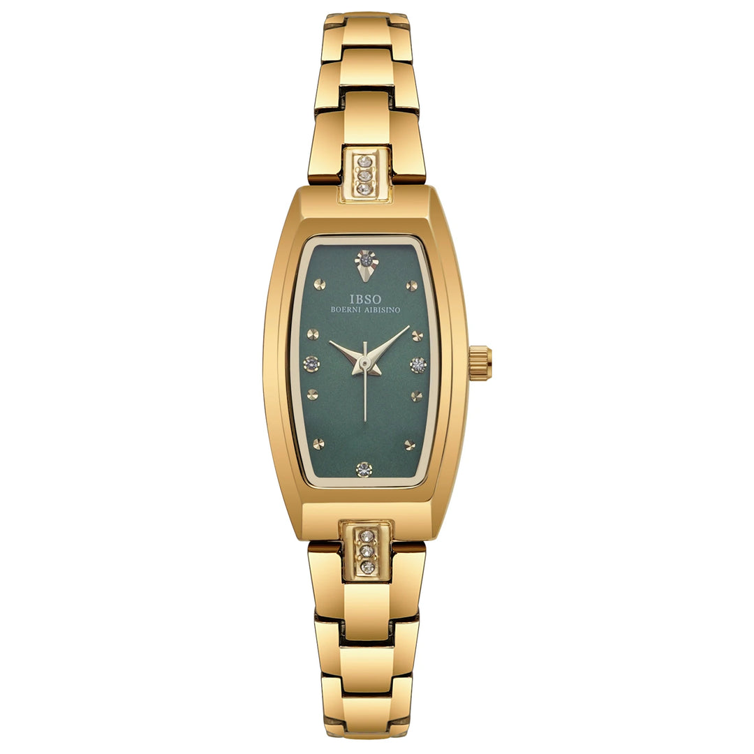 IBSO 2025 New Arrival Women Watch Irregular Case Elegant Bracelet 3ATM Waterproof Stainless Steel Strap Multi Colors Options